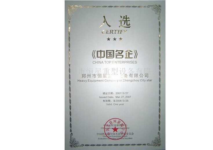 入选中国名企